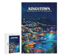 300 PCS Rompecabezas para Adolescentes Rompecabezas Kingstown, Saint Vincent and The Grenadines Rompecabezas para Adultos Juegos Relajantes Mejoran La Memoria para Cumpleaños, Navidad 300 PCS