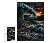 300 PCS Rompecabezas para Adolescentes Rompecabezas Stormly Ocean V6 Rompecabezas para Adultos Juegos Relajantes Mejoran La Memoria para Cumpleaños, Navidad 300 PCS