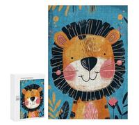 300 PCS Rompecabezas para Adolescentes Rompecabezas Whimsical Lion Nursery Art Rompecabezas para Adultos Juegos Relajantes Mejoran La Memoria para Cumpleaños, Navidad 300 PCS
