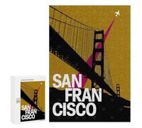 300 PCS Rompecabezas para Adolescentes San Francisco Travel Rompecabezas para Adultos Juegos Divertidos Regalo De Cumpleaños Cumpleaños Y Navidad 300 PCS