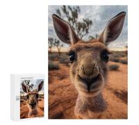 300 PCS Rompecabezas para Adolescentes Selfie of A Young Kangaroo Rompecabezas para Adultos Juego Práctico Difícil Interacción Entre Padres E Hijos 300 PCS
