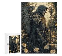 300 PCS Rompecabezas para Adolescentes Skeletal Angel in A Field Rompecabezas para Adultos Juegos Familiares Mejora La Memoria Regalos para Amigos Y Familiares 300 PCS