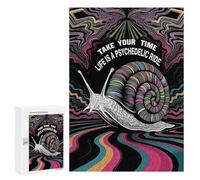 300 PCS Rompecabezas para Adolescentes Snail Ride Rompecabezas para Adultos Juegos Relajantes Que Mejoran La Memoria Actividades Divertidas En Casa 300 PCS