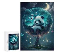 300 PCS Rompecabezas para Adolescentes Snoozing Panda Juegos Familiares De Rompecabezas para Adultos Que Mejoran La Memoria Ayudan A Ejercitar El Cerebro 300 PCS