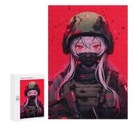 300 PCS Rompecabezas para Adolescentes Soldier Waifu Yandere Art Rompecabezas para Adultos Juegos Familiares Mejora La Memoria Regalos para Amigos Y Familiares 300 PCS