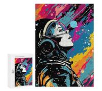 300 PCS Rompecabezas para Adolescentes Space Collage Pop Art Rompecabezas para Adultos Juego Práctico Difícil Interacción Entre Padres E Hijos 300 PCS