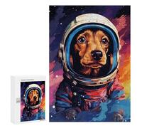 300 PCS Rompecabezas para Adolescentes Space Dog Adventure -12 Rompecabezas para Adolescentes Desafío Difícil Desafío Educativo Diversión Familiar Y Noche De Juegos 300 PCS
