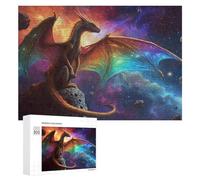 300 PCS Rompecabezas para Adolescentes Space Dragon Fantasy Artwork Rompecabezas para Adultos Juego Familiar Análisis Y Lógica Regalos para Reducir El Estrés 300 PCS