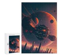 300 PCS Rompecabezas para Adolescentes Space Station Odyssey Juegos Familiares De Rompecabezas para Adultos Que Mejoran La Memoria Ayudan A Ejercitar El Cerebro 300 PCS