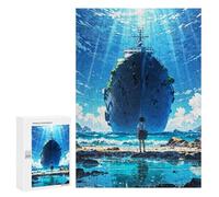 300 PCS Rompecabezas para Adolescentes Sunken Ship and Girl Rompecabezas para Adultos Juegos Familiares Mejora La Memoria Regalos para Amigos Y Familiares 300 PCS