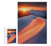 300 PCS Rompecabezas para Adolescentes Sunrise Over Snowy Mountains Juegos Familiares De Rompecabezas para Adultos Que Mejoran La Memoria Ayudan A Ejercitar El Cerebro 300 PCS