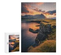 300 PCS Rompecabezas para Adolescentes Sunset Glow at Snfellsnes Juegos Familiares De Rompecabezas para Adultos Que Mejoran La Memoria Ayudan A Ejercitar El Cerebro 300 PCS