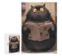 300 PCS Rompecabezas para Adolescentes Surprised Cat Reading Newspaper Rompecabezas para Adultos Juegos Familiares Mejora La Memoria Regalos para Amigos Y Familiares 300 PCS