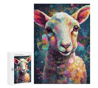 300 PCS Rompecabezas para Adolescentes The Innocent Lamb Rompecabezas para Adultos Juegos Familiares Desafío Difícil Ayuda A Ejercitar El Cerebro 300 PCS