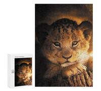300 PCS Rompecabezas para Adolescentes The Lion Cub Rompecabezas para Adultos Juegos Familiares Mejora La Memoria Regalos para Amigos Y Familiares 300 PCS