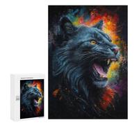 300 PCS Rompecabezas para Adolescentes The Roar of The Black Cat Juegos Familiares De Rompecabezas para Adultos Que Mejoran La Memoria Ayudan A Ejercitar El Cerebro 300 PCS