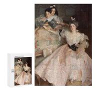 300 PCS Rompecabezas para Adolescentes Three Women in A Gilded Room Rompecabezas para Adultos Juegos Familiares Mejora La Memoria Regalos para Amigos Y Familiares 300 PCS