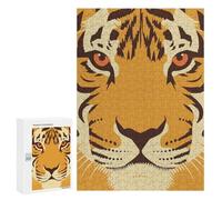 300 PCS Rompecabezas para Adolescentes Tiger Close-Up Rompecabezas para Adultos Juego Práctico Difícil Interacción Entre Padres E Hijos 300 PCS