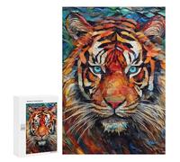 300 PCS Rompecabezas para Adolescentes Tiger Colorful Rompecabezas para Adultos Juegos Relajantes Mejora La Memoria Interacción Entre Padres E Hijos 300 PCS