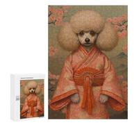 300 PCS Rompecabezas para Adolescentes Toy Poodle Geisha Rompecabezas para Adultos Juego Práctico Ensamblaje De Patrones Cumpleaños Y Navidad 300 PCS