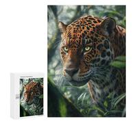 300 PCS Rompecabezas para Adolescentes Tropical Forest Jaguar Rompecabezas para Adultos Juegos Familiares Desafío Difícil Ayuda A Ejercitar El Cerebro 300 PCS