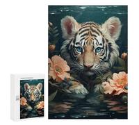 300 PCS Rompecabezas para Adolescentes Underwater Tiger Blossom Rompecabezas para Adultos Juguetes Antiestrés Regalo De Cumpleaños Regalo De Cumpleaños, Regalos, 300 PCS