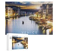 300 PCS Rompecabezas para Adolescentes Venice City of Canals at Sunset Rompecabezas para Adultos Juego Familiar Análisis Y Lógica Regalos para Reducir El Estrés 300 PCS
