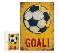 300 PCS Rompecabezas para Adolescentes Vintage Soccer Goal Sign Rompecabezas para Adultos Juguetes Antiestrés Desafío Difícil Cumpleaños