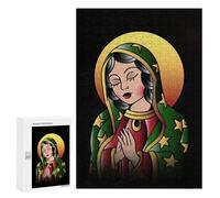 300 PCS Rompecabezas para Adolescentes Virgin of Guadalupe MX Rompecabezas para Adultos Juegos Familiares Desafío Difícil Ayuda A Ejercitar El Cerebro 300 PCS