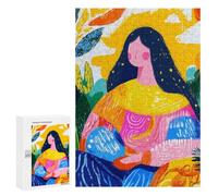 300 PCS Rompecabezas para Adolescentes Vivid Fauvist Vision of The Mona Lisa Rompecabezas Juegos Relajantes Desafío Difícil Desafiante De Completar 300 PCS