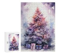 300 PCS Rompecabezas para Adolescentes Watercolor Winter Wonders Juegos Familiares De Rompecabezas para Adultos Que Mejoran La Memoria Ayudan A Ejercitar El Cerebro 300 PCS