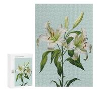 300 PCS Rompecabezas para Adolescentes White Flower Lily Easter Rompecabezas para Adultos Juegos Relajantes Mejora La Memoria Interacción Entre Padres E Hijos 300 PCS