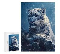300 PCS Rompecabezas para Adolescentes White Tiger Snow Nature Rompecabezas Juegos Relajantes Desafío Difícil Desafiante De Completar 300 PCS