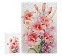 300 PCS Rompecabezas para Adolescentes Wild Lilies Flower Lily Rompecabezas para Adultos Juegos Familiares Mejora La Memoria Regalos para Amigos Y Familiares 300 PCS