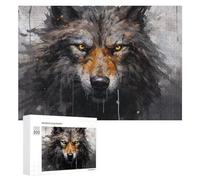 300 PCS Rompecabezas para Adolescentes Wild Wolf Spirit Art Print Rompecabezas para Adultos Juego Familiar Análisis Y Lógica Regalos para Reducir El Estrés 300 PCS