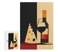 300 PCS Rompecabezas para Adolescentes Wine with Cheese Rompecabezas Juegos Relajantes Pero Divertidos Y Humorísticos Cumpleaños Y Navidad 300 PCS