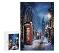 300 PCS Rompecabezas para Adolescentes Winter City Glow Rompecabezas para Adultos Juegos Familiares Mejora La Memoria Regalos para Amigos Y Familiares 300 PCS