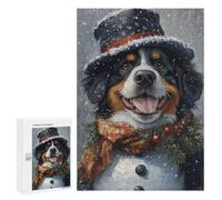300 PCS Rompecabezas para Adolescentes Winter Wonderland Dog Art Rompecabezas para Adultos Análisis Y Lógica Cada Pieza Es Única - Juegos De Ingenio para La Familia 300 PCS