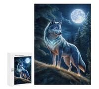 300 PCS Rompecabezas para Adolescentes Wolf Light Night Atmospher Rompecabezas para Adultos Juguetes Antiestrés Desafío Difícil Cumpleaños