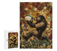300 PCS Rompecabezas para Adolescentes Wolverine Rugby Player Rompecabezas para Adultos Juegos De Relajación Decoración De Pared Ayuda A Ejercitar El Cerebro 300 PCS