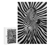 300 PCS Rompecabezas para Adolescentes Zebra in Black and White Rompecabezas para Adultos Juego Práctico Difícil Interacción Entre Padres E Hijos 300 PCS