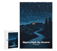 300 PCS Rompecabezas para Adultos Alqueva Dark Sky Reserve Rompecabezas para Adultos Juguete Decoración De Pared Mejora Los Recuerdos Regalos para Amigos Y Familiares 300 PCS