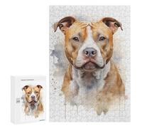 300 PCS Rompecabezas para Adultos American Staffordshire Dog Rompecabezas para Adultos Juguete Decoración De Pared Decoración del Hogar 300 PCS