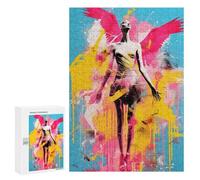 300 PCS Rompecabezas para Adultos Angel Graffiti Pop Art Rompecabezas para Adultos Juegos Divertidos Vacaciones En Casa Matar El Tiempo Regalos De Cumpleaños Y Únicos 300 PCS