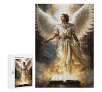300 PCS Rompecabezas para Adultos Archangel Uriel The Light of God Rompecabezas para Adultos Juegos Divertidos Vacaciones En Casa Matar El Tiempo Regalos De Cumpleaños Y Únicos 300 PCS