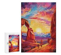 300 PCS Rompecabezas para Adultos Arches National Park Rompecabezas para Adultos Juguetes Antiestrés Una Obra De Arte Difícil Y Desafiante 300 PCS