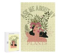300 PCS Rompecabezas para Adultos Ask Me About My Plants Rompecabezas para Adultos Juegos Relajantes Desafío Difícil Desafío Difícil 300 PCS