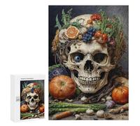 300 PCS Rompecabezas para Adultos Asparagus Skull Still Life Rompecabezas para Adultos Juegos De Relajación Regalos para Mujeres Regalos De Cumpleaños 300 PCS