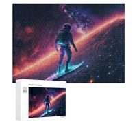 300 PCS Rompecabezas para Adultos Astronaut Surfing in Space -15 Rompecabezas Juguetes Antiestrés Regalos para Mujeres Difíciles Y Desafiantes 300 PCS