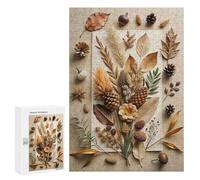 300 PCS Rompecabezas para Adultos Autumnal Still Life with Natural Elements Rompecabezas para Adultos Juguete Decoración De Pared Arte De Pared Desafiante De Completar 300 PCS